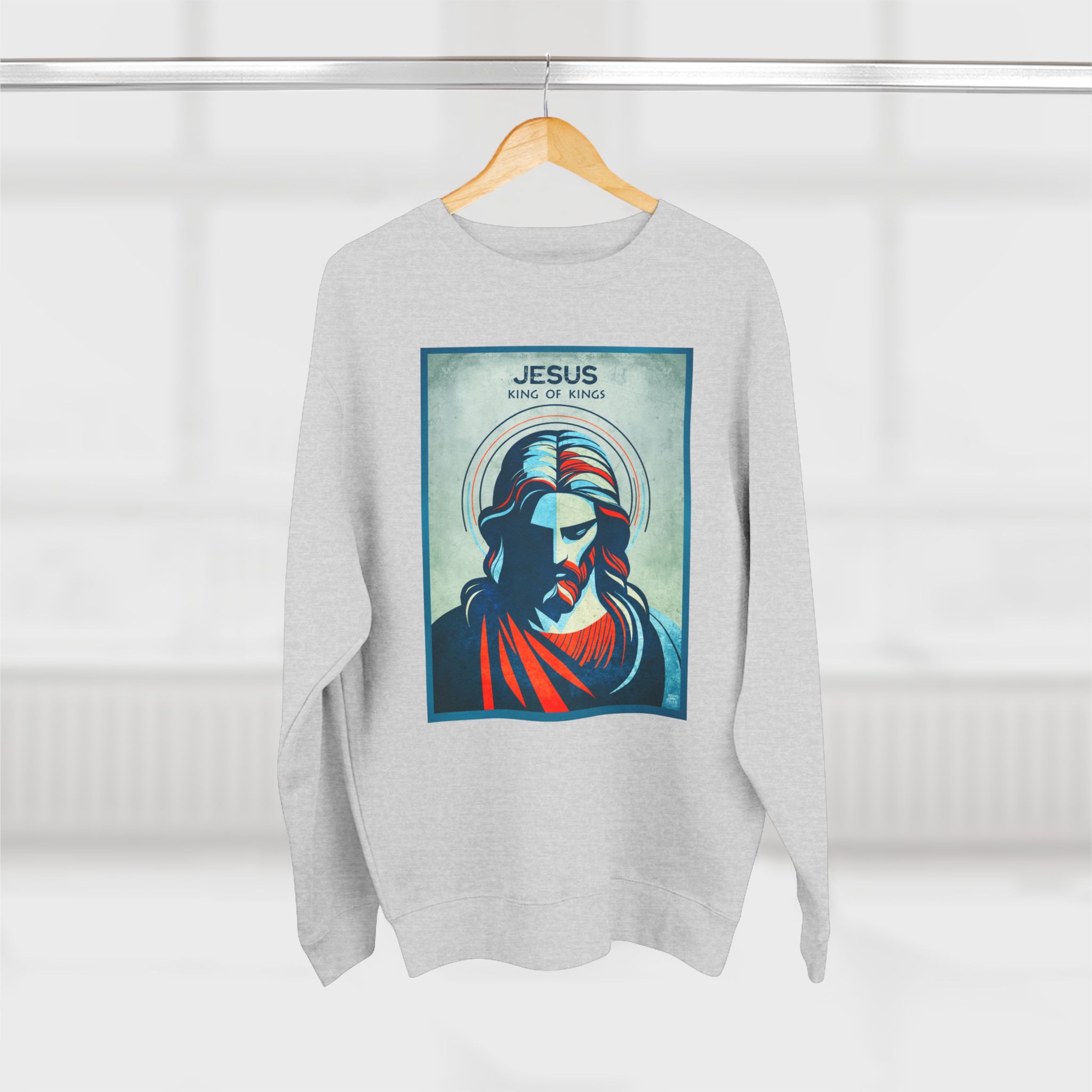 Jesus, King of Kings : Sweatshirt Halo House Jesus, King of Kings : Sweatshirt - Image 2