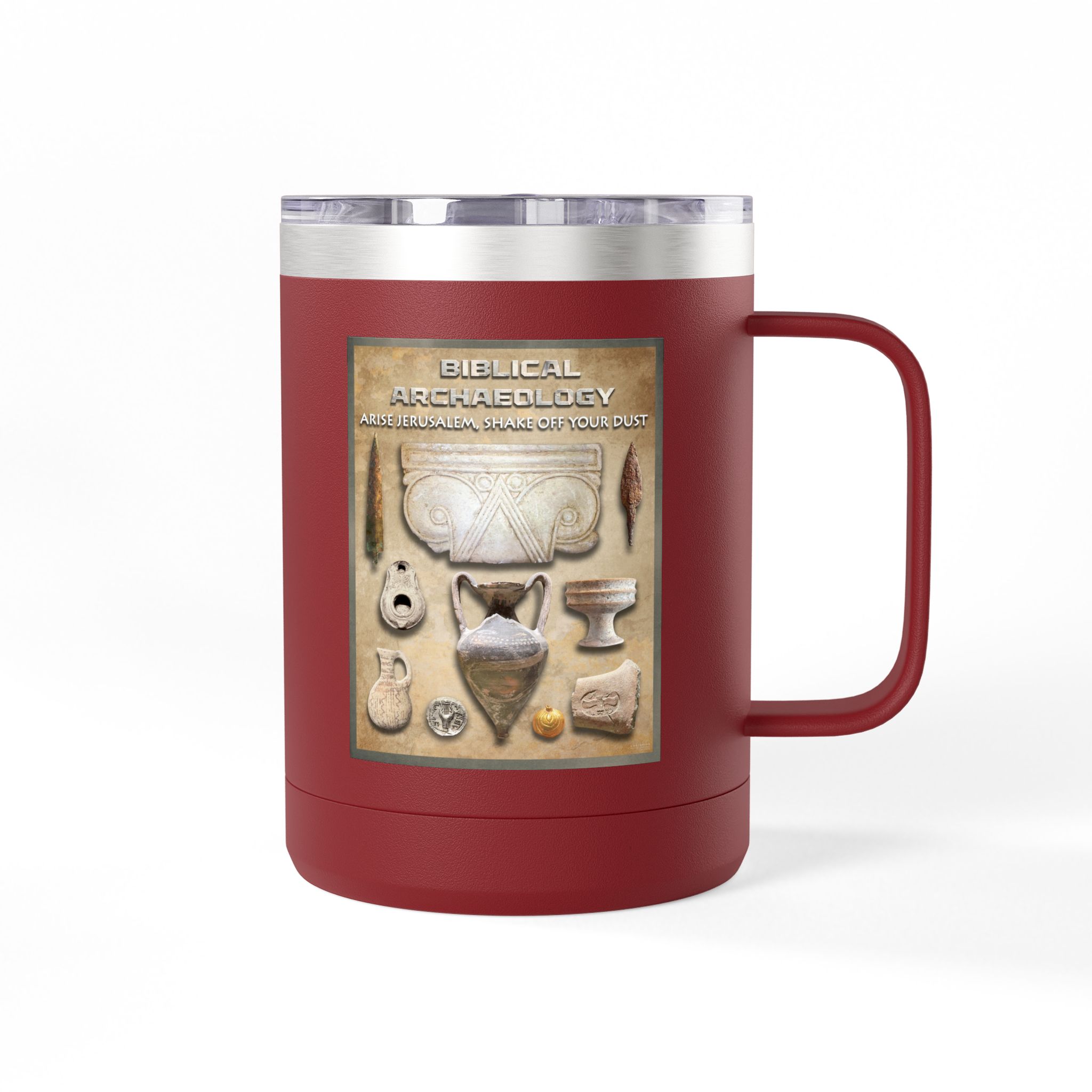 Biblical Archaeology Christian Travel Mug - Bible Coffee Mug 15oz 6 Biblical Archaeology Christian Travel Mug - Bible Coffee Mug 15oz - Image 6