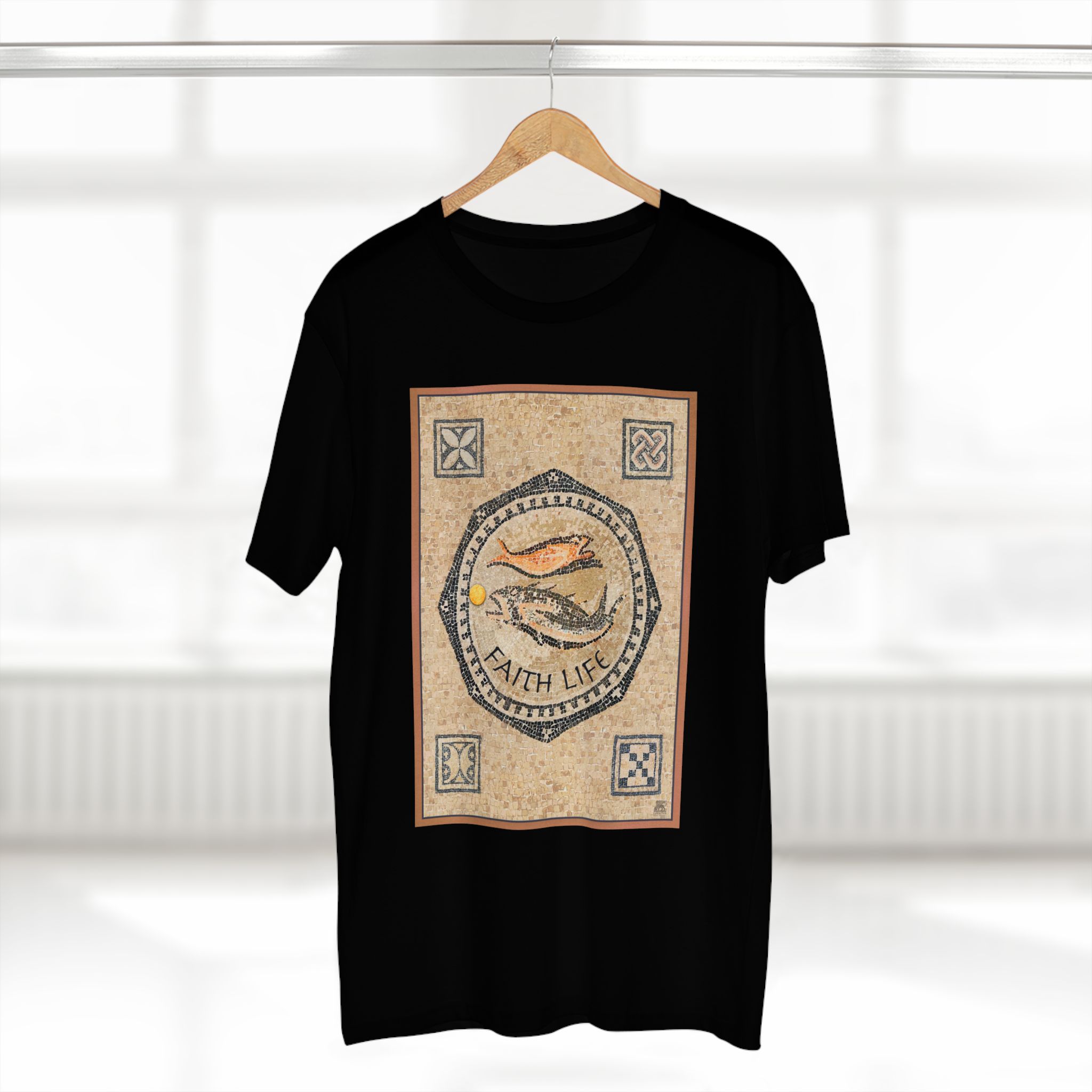 Christian Fish Mosaic T-Shirt - Faith Based T-Shirt Halo House Christian Fish Mosaic T-Shirt - Faith Based T-Shirt - Image 6