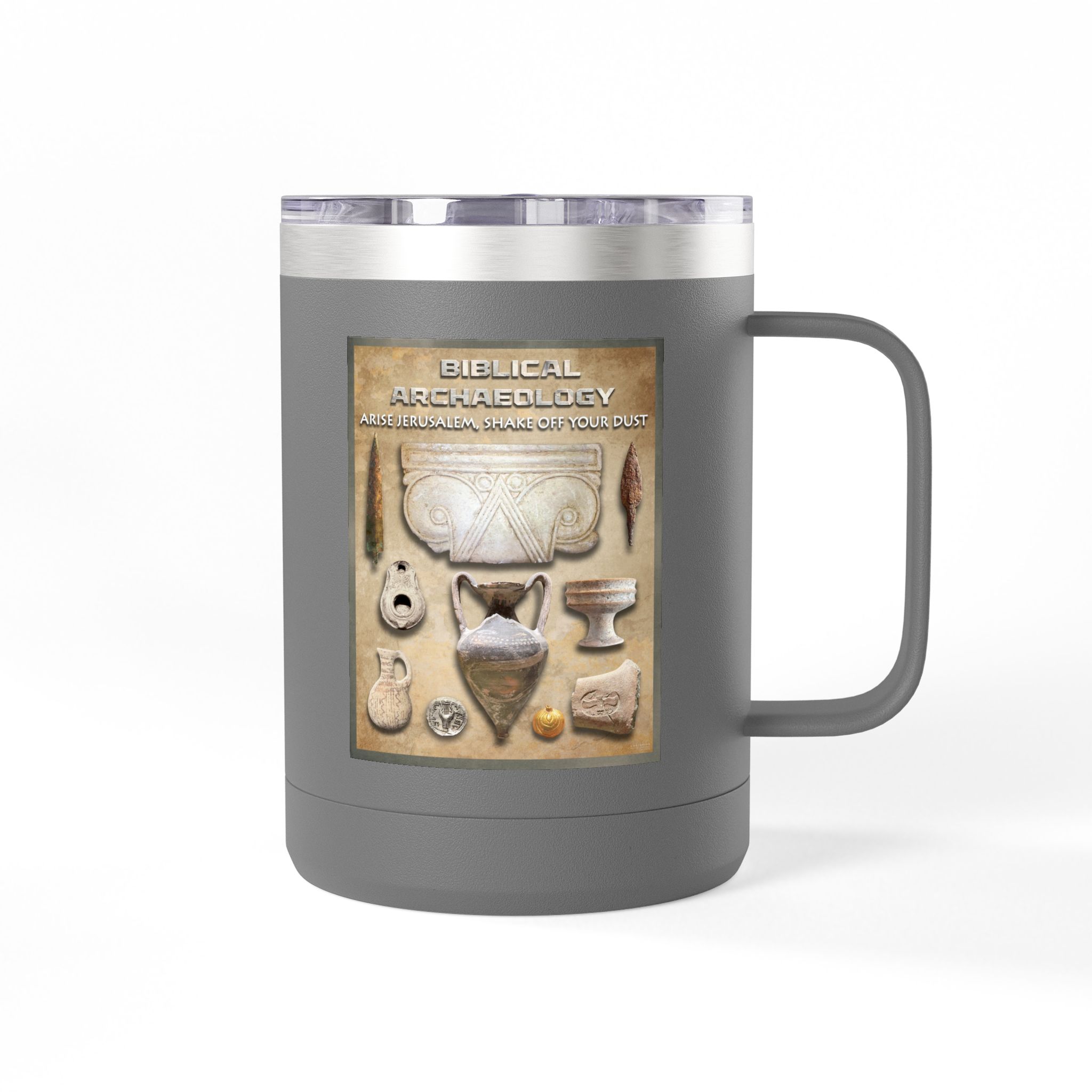 Biblical Archaeology Christian Travel Mug - Bible Coffee Mug 15oz 18 Biblical Archaeology Christian Travel Mug - Bible Coffee Mug 15oz - Image 18