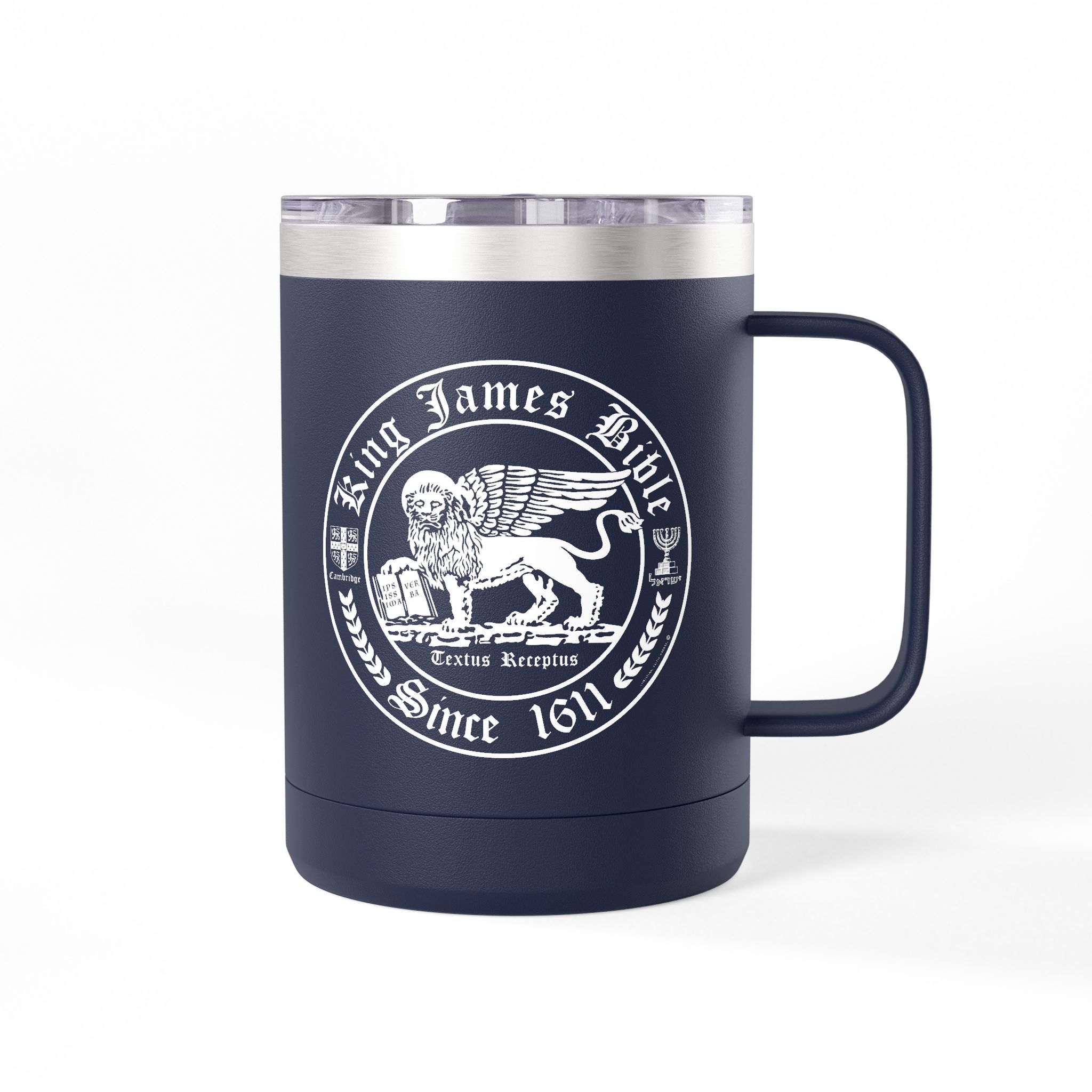 King James Bible White Lion Logo Christian Travel Mug - KJV Coffee Mug 15oz 18 King James Bible White Lion Logo Christian Travel Mug - KJV Coffee Mug 15oz - Image 18