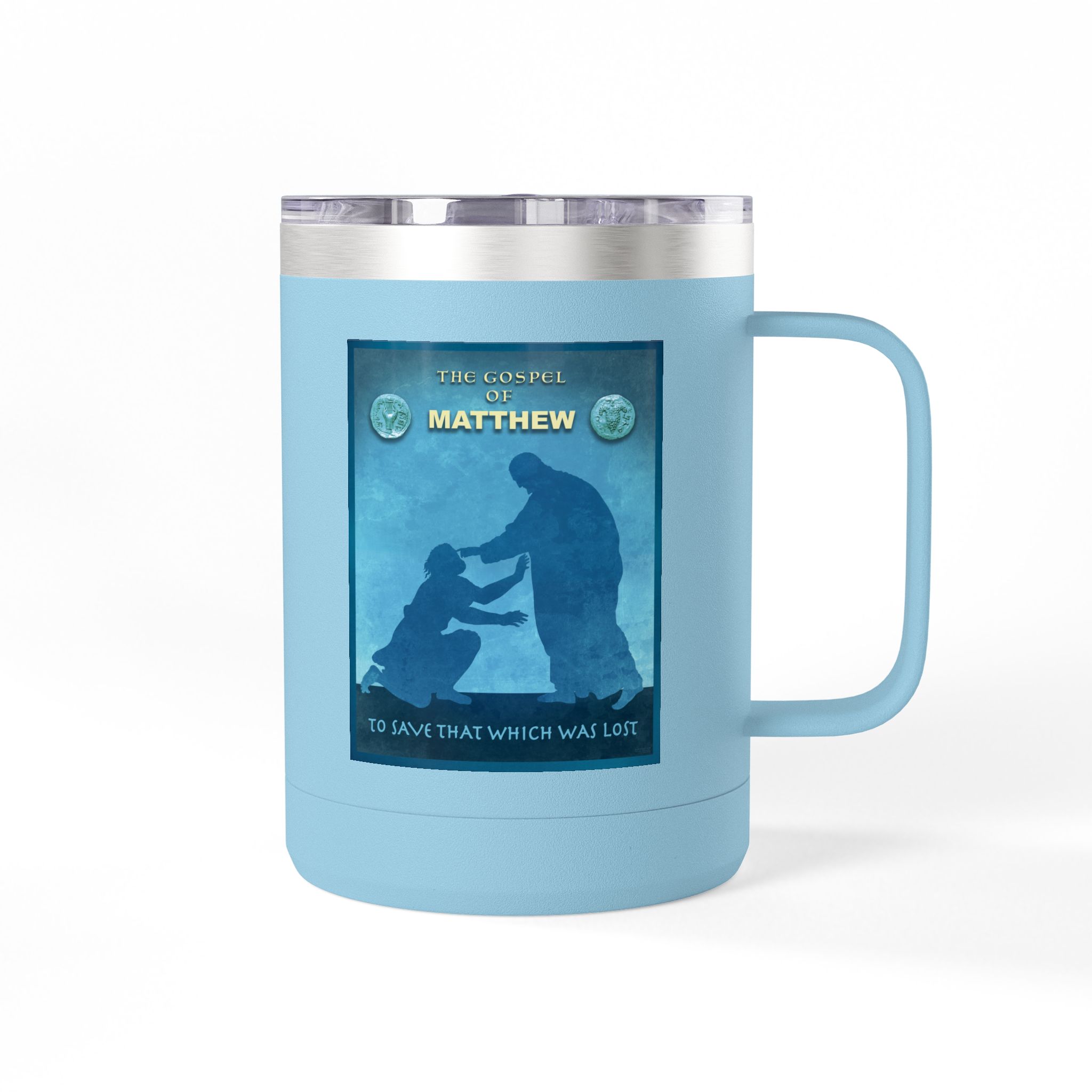 Gospel of Matthew Christian Travel Mug - Bible Coffee Mug 15oz 14 Gospel of Matthew Christian Travel Mug - Bible Coffee Mug 15oz - Image 14