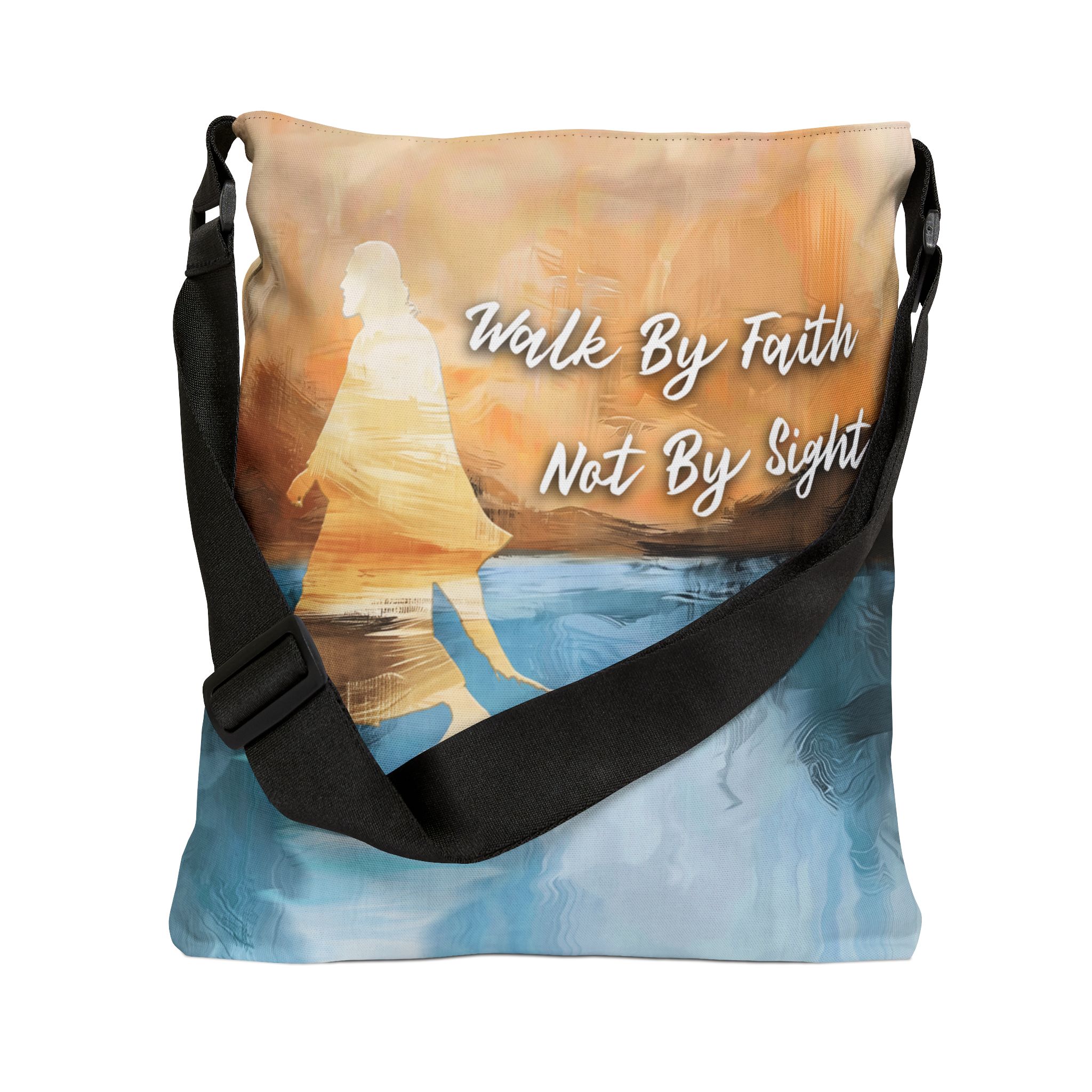 Walk by Faith not by Sight - Adjustable Tote Bag 3 Walk by Faith not by Sight - Adjustable Tote Bag - Image 3